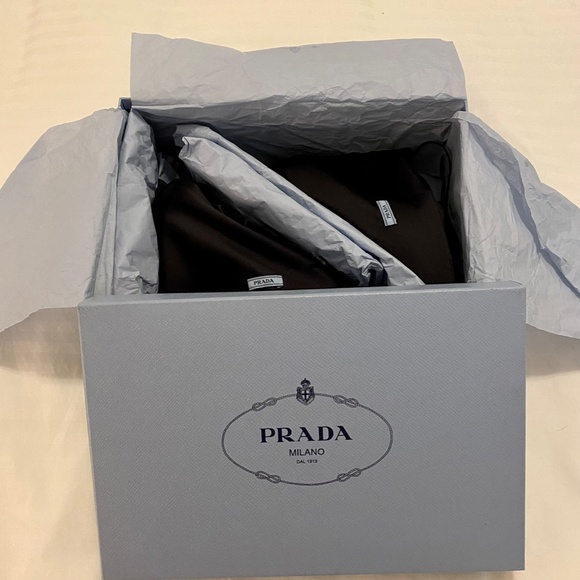 Prada Platform Shoes - Black Textured Leather - Size US 5/UK35 - Picture 7 of 10